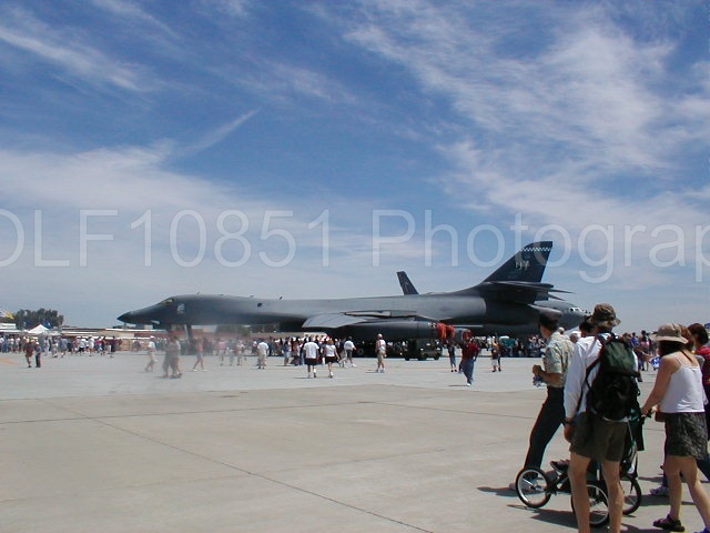 Aviation photography by WOLF10851 featuring Travis Airshow 2001, B-1B Lancer.