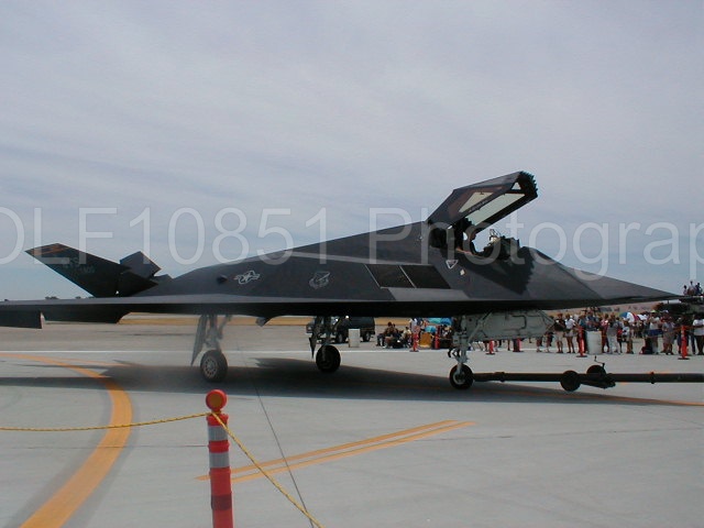 Aviation photography by WOLF10851 featuring Travis Airshow 2001, F-117 Stealth Fighter.