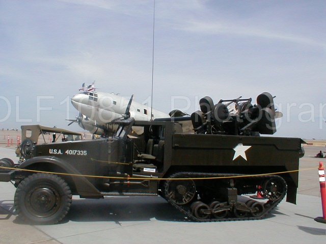 Aviation photography by WOLF10851 featuring Travis Airshow 2001, M3 half-track.
